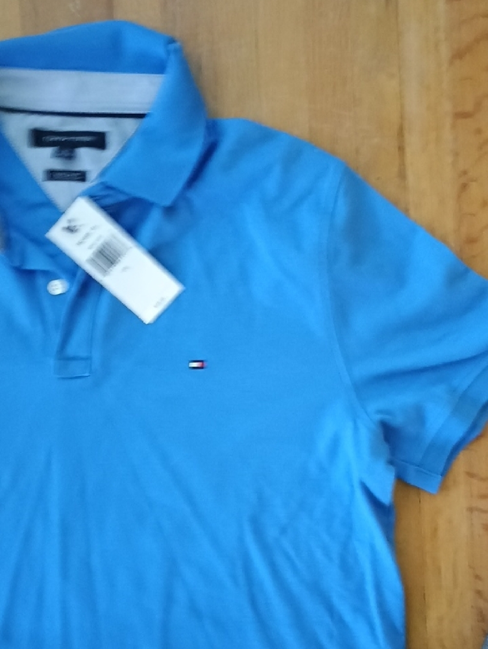 Tommy Hilfiger Men's Bright Blue Polo Shirt - Picture 3 of 4